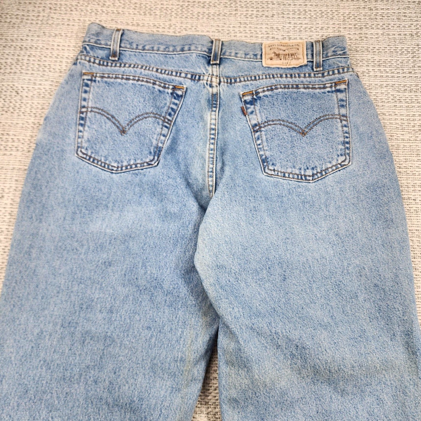 Levi's VINTAGE Levi's Jeans Mens 36x34 545 Light Wash Blue Loose Fit Tapered Leg Zip Fly Denim Relaxed 5-Pocket USA 90s Grunge Size US 36 / EU 52 - 3 Thumbnail