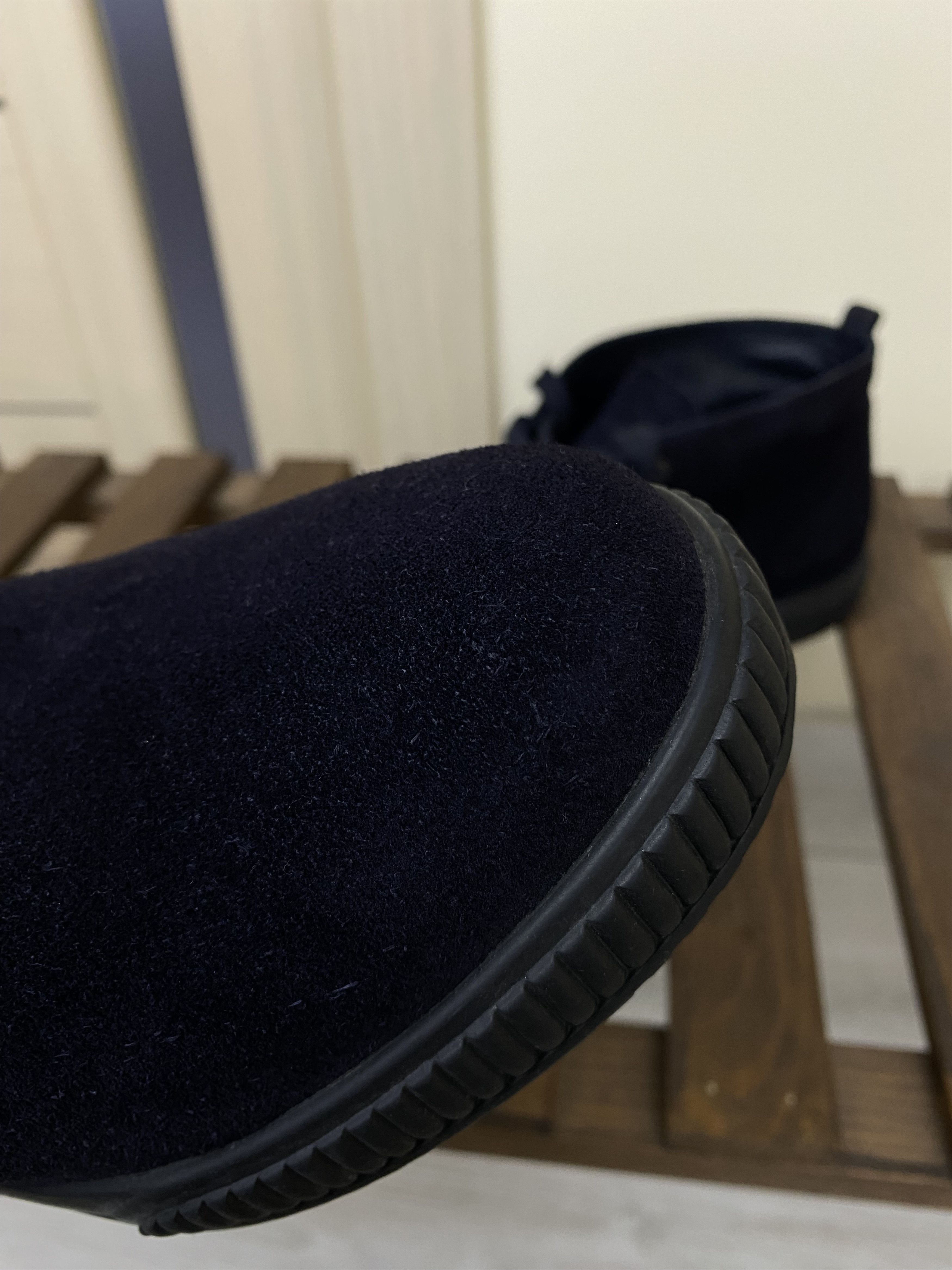 Prada Vintage Prada navy blue leather suede boots shoes 4T 2754 Size US 8.5 / EU 41-42 - 14 Thumbnail