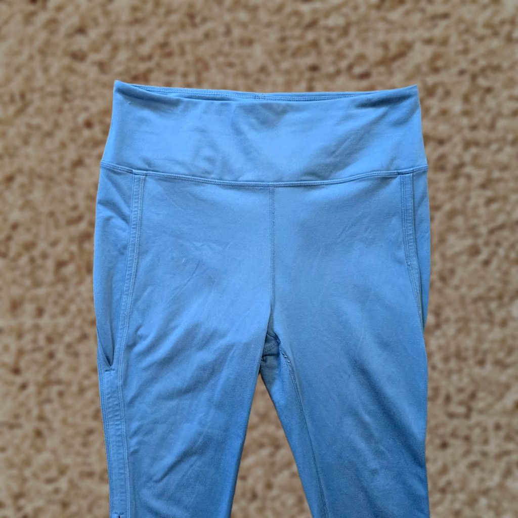 Free People Free People Pants Womens Large Blue Stretch Legging Workout Cropped Athleisure Size 36" / US 14 / IT 50 - 1 Thumbnail