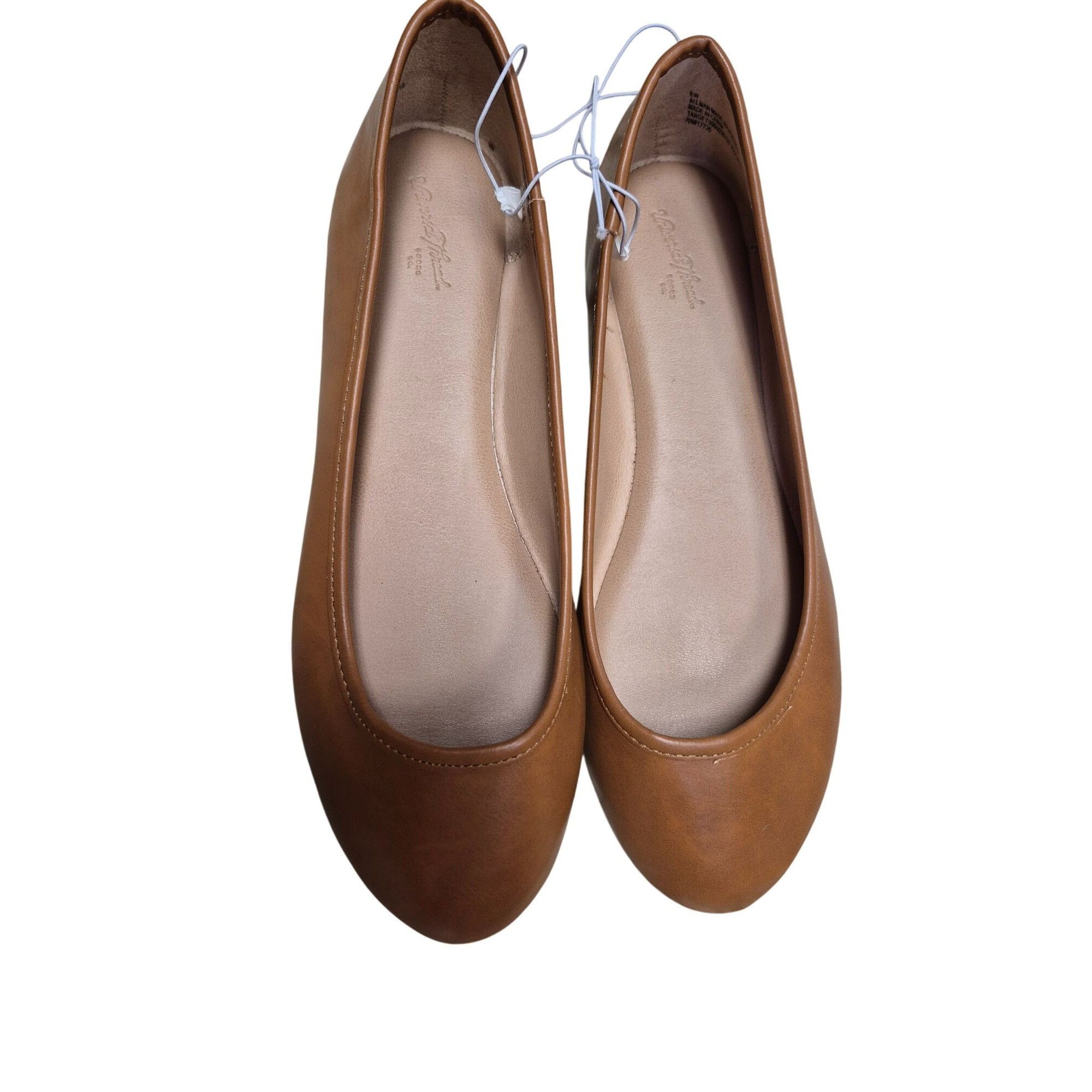 Other A New Day Women's Cognac Faux Leather Flats Size 8W Size US 8 / IT 38 - 7 Thumbnail
