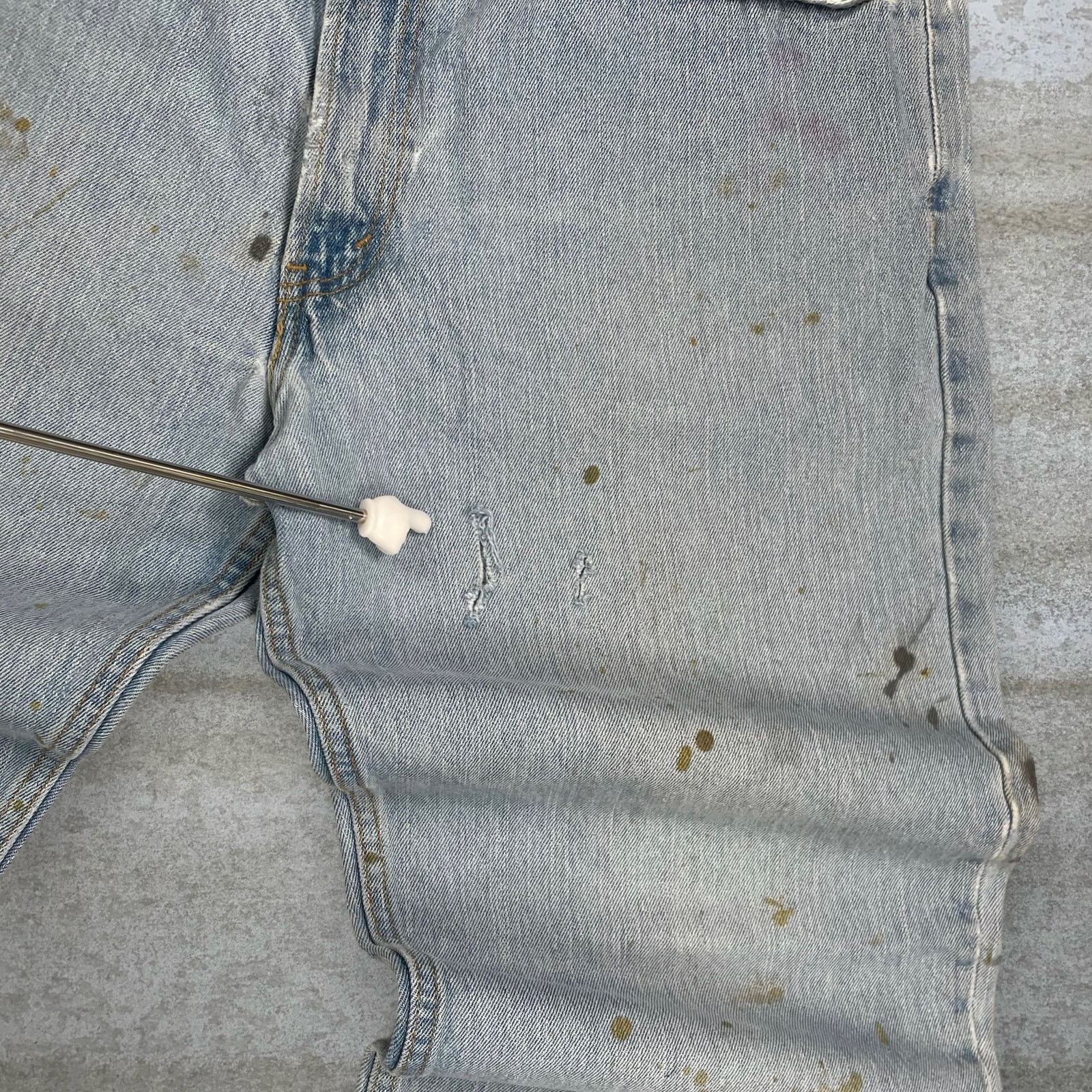 Levi's Vintage Y2K Levis 550 Jeans 38x34 Relaxed Light Wash Denim Size US 38 / EU 54 - 7 Thumbnail
