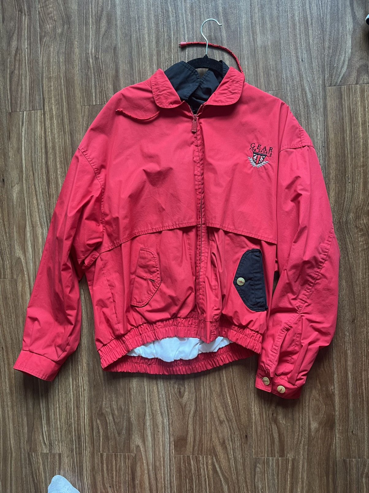 Gear for Sports Red Men's Vintage Gear For Sport Windbreaker Jacket Size US XL / EU 56 / 4 - 1 Thumbnail