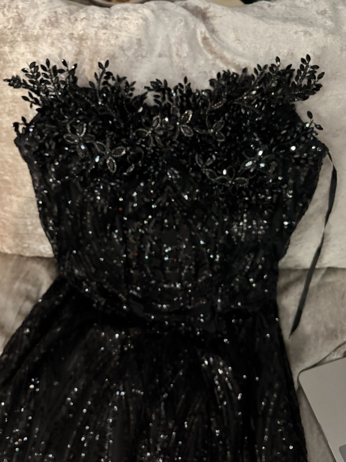 Other Black prom dress with blinged out corset Size M / US 6-8 / IT 42-44 - 3 Thumbnail