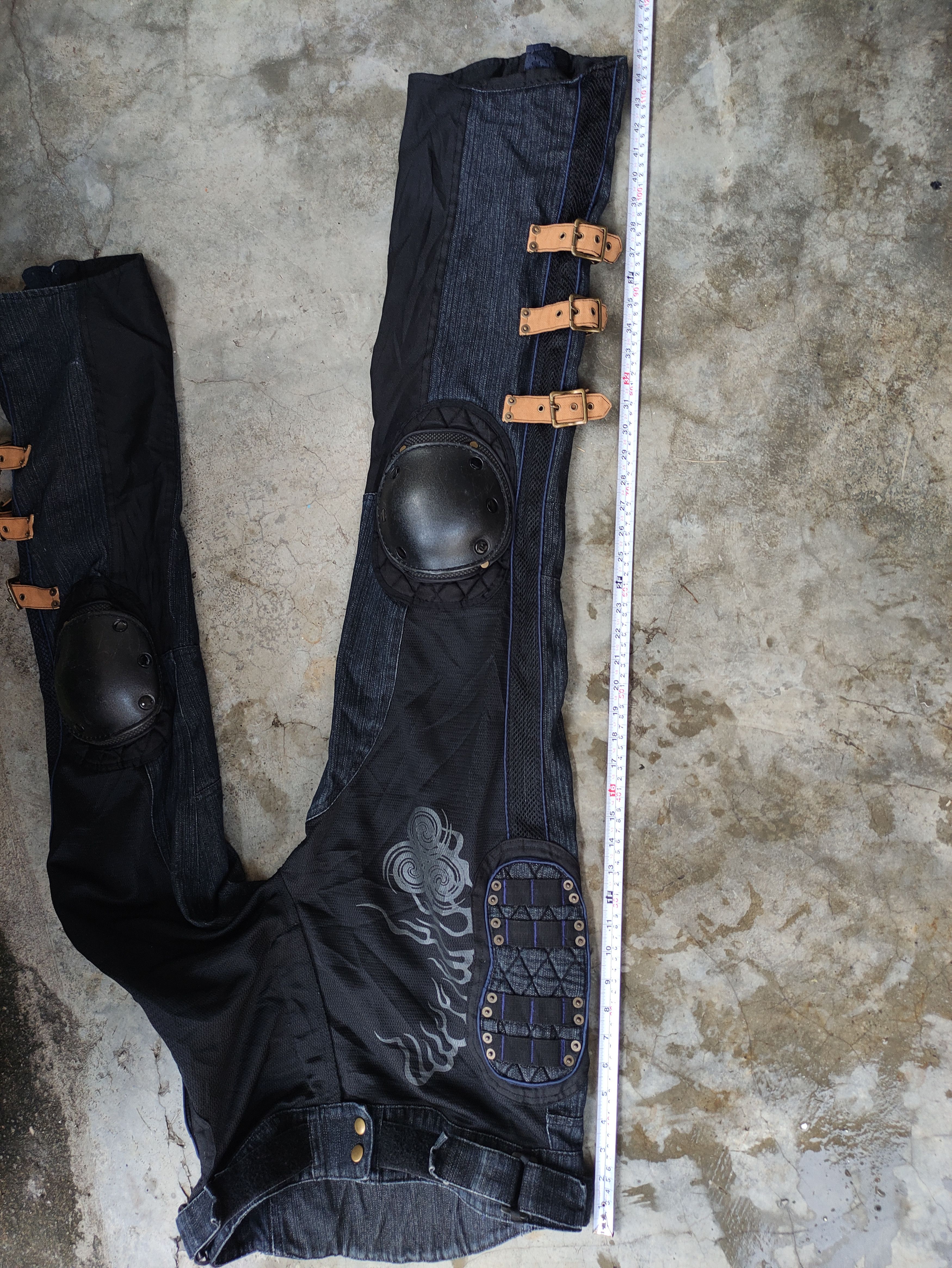 Japanese Brand JAPANESE TRADITION MOTORCYCLE RIDING DENIM PANTS RARE DESIGN Size US 33 - 13 Thumbnail