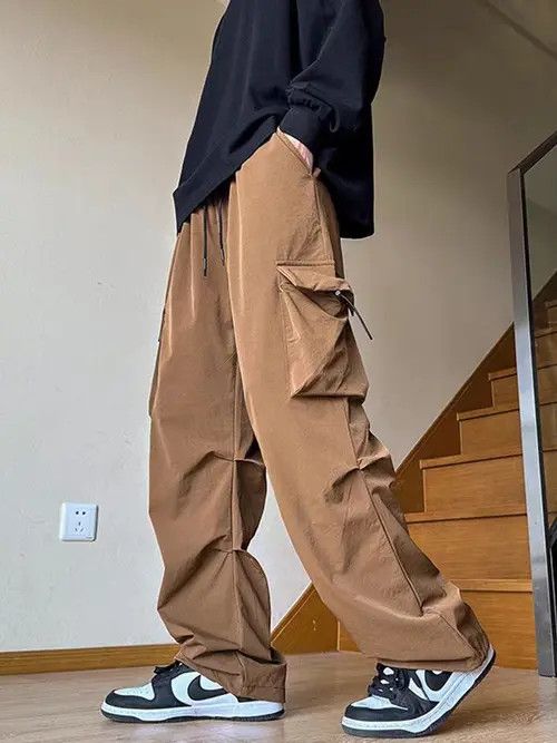 Japanese Brand Noriko x Riyo Khaki High Street Vintage Loose Casual Pants Size US 28 / EU 44 - 2 Thumbnail