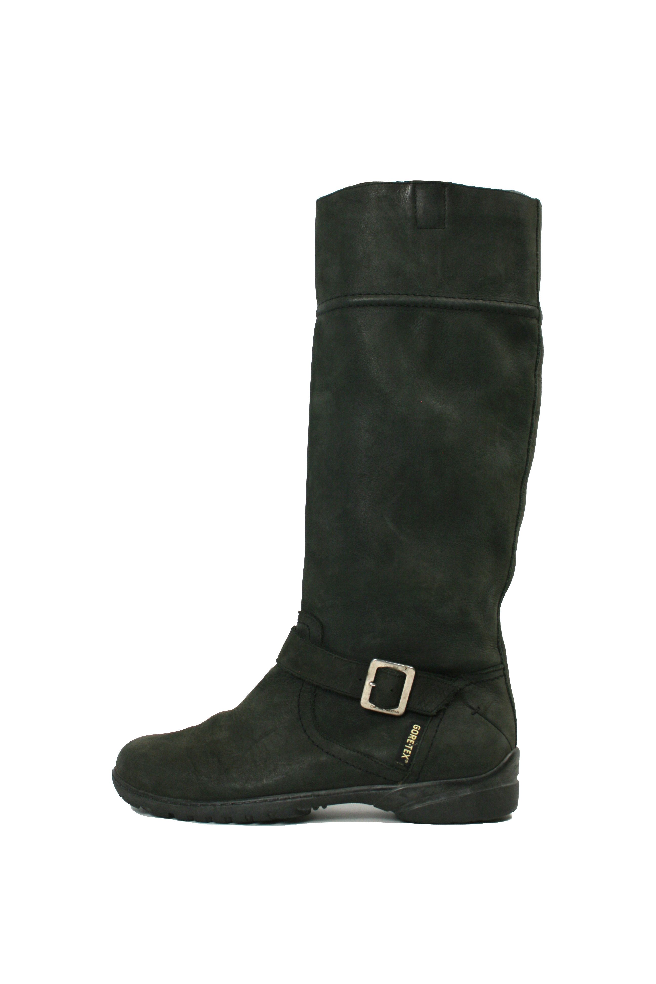 Costume National Motorcycle Engineer Gore-tex Knee High Leather Boots Size US 8 / IT 38 - 2 Thumbnail