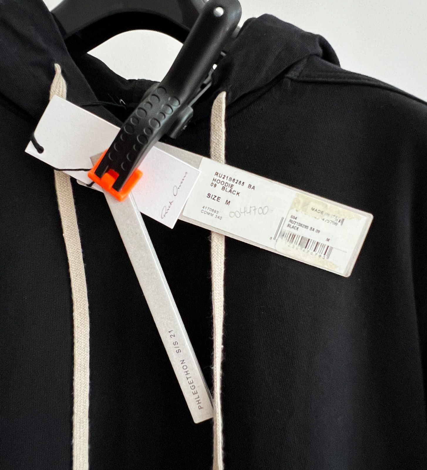 Rick Owens Phlegethon Long Cotton Hoodie Size US M / EU 48-50 / 2 - 3 Thumbnail