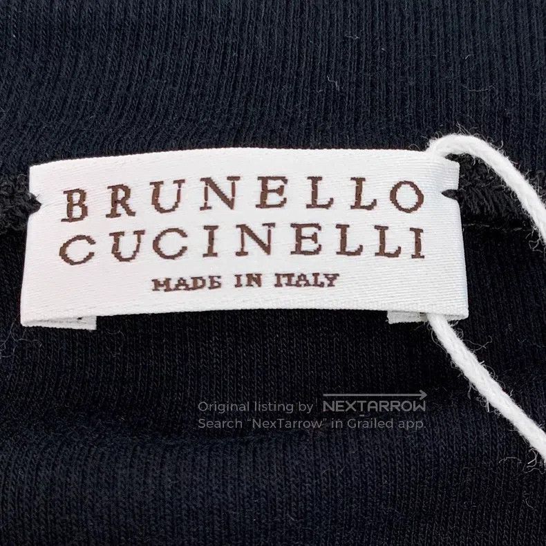 Brunello Cucinelli Brunello Cucinelli Black sequin cotton V-neck long-sleeve Size XS / US 0-2 / IT 36-38 - 5 Thumbnail