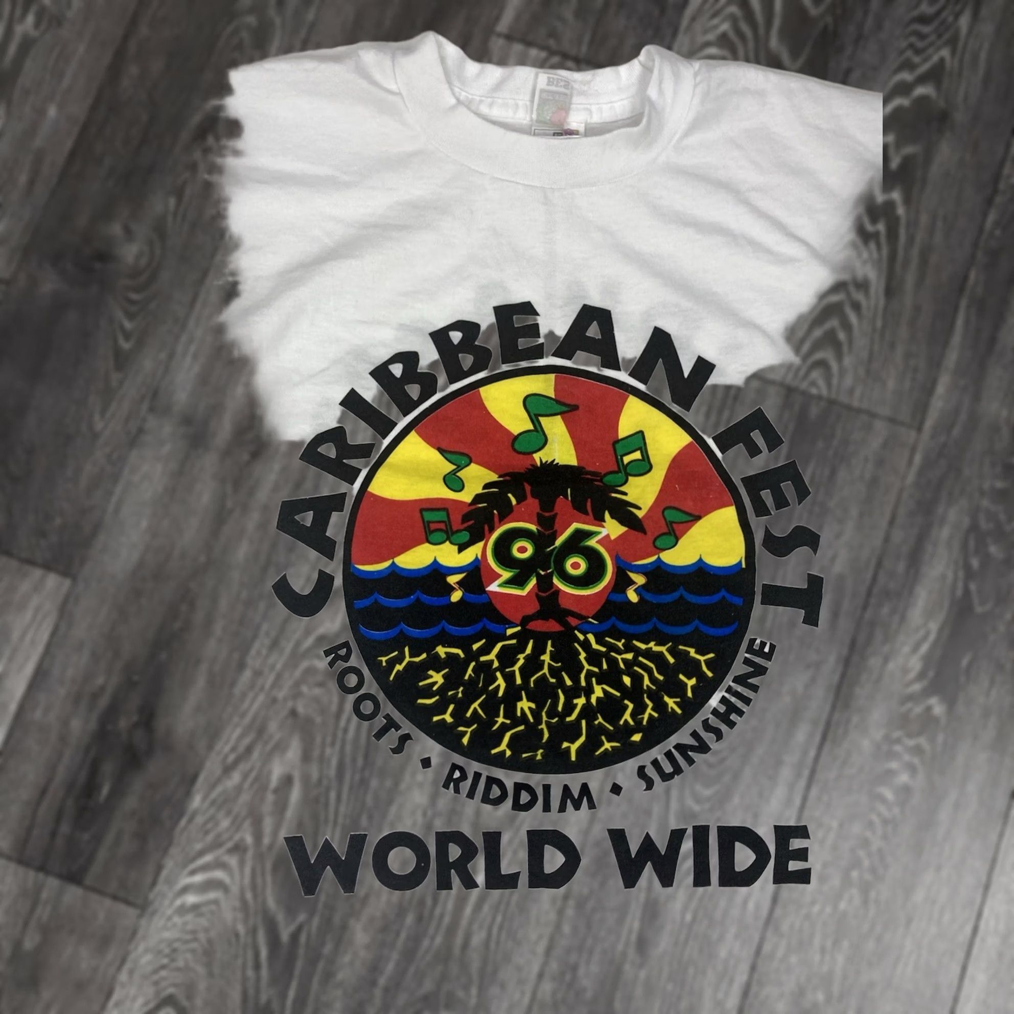 Fruit Of The Loom VINTAGE Caribbean Fest 1996 Graphic T-shirt Men XL White Cotton Nike? Size US XL / EU 56 / 4 - 1 Thumbnail
