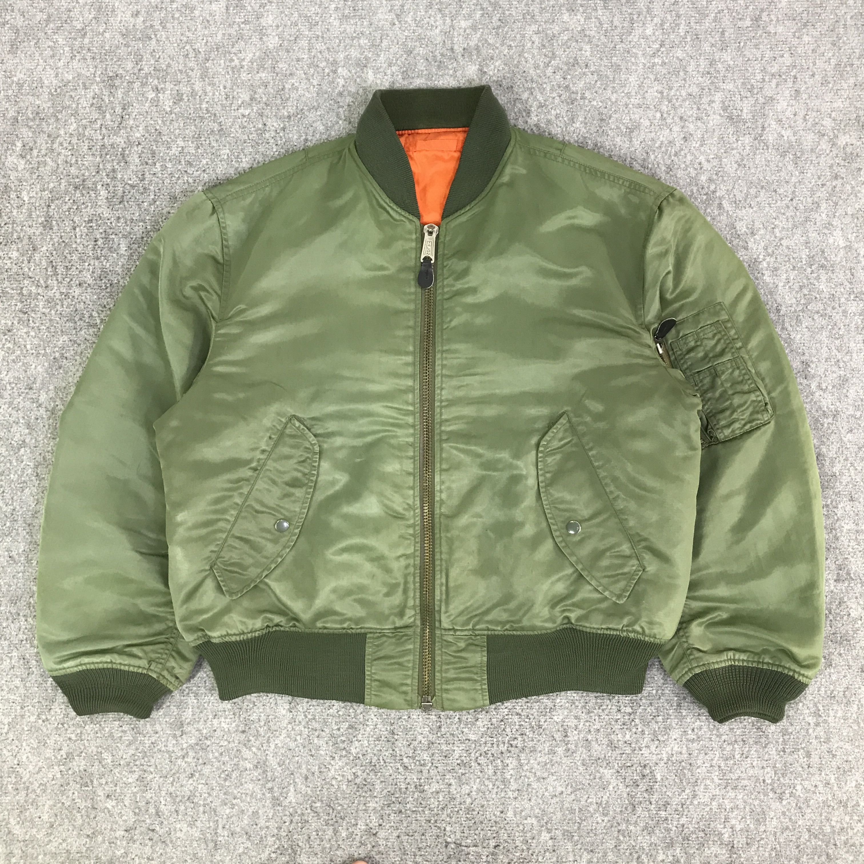 Japanese Brand DOGHOUSE JAPAN BOMBERS GREEN JACKET K101B14 Size US L / EU 52-54 / 3 - 1 Thumbnail