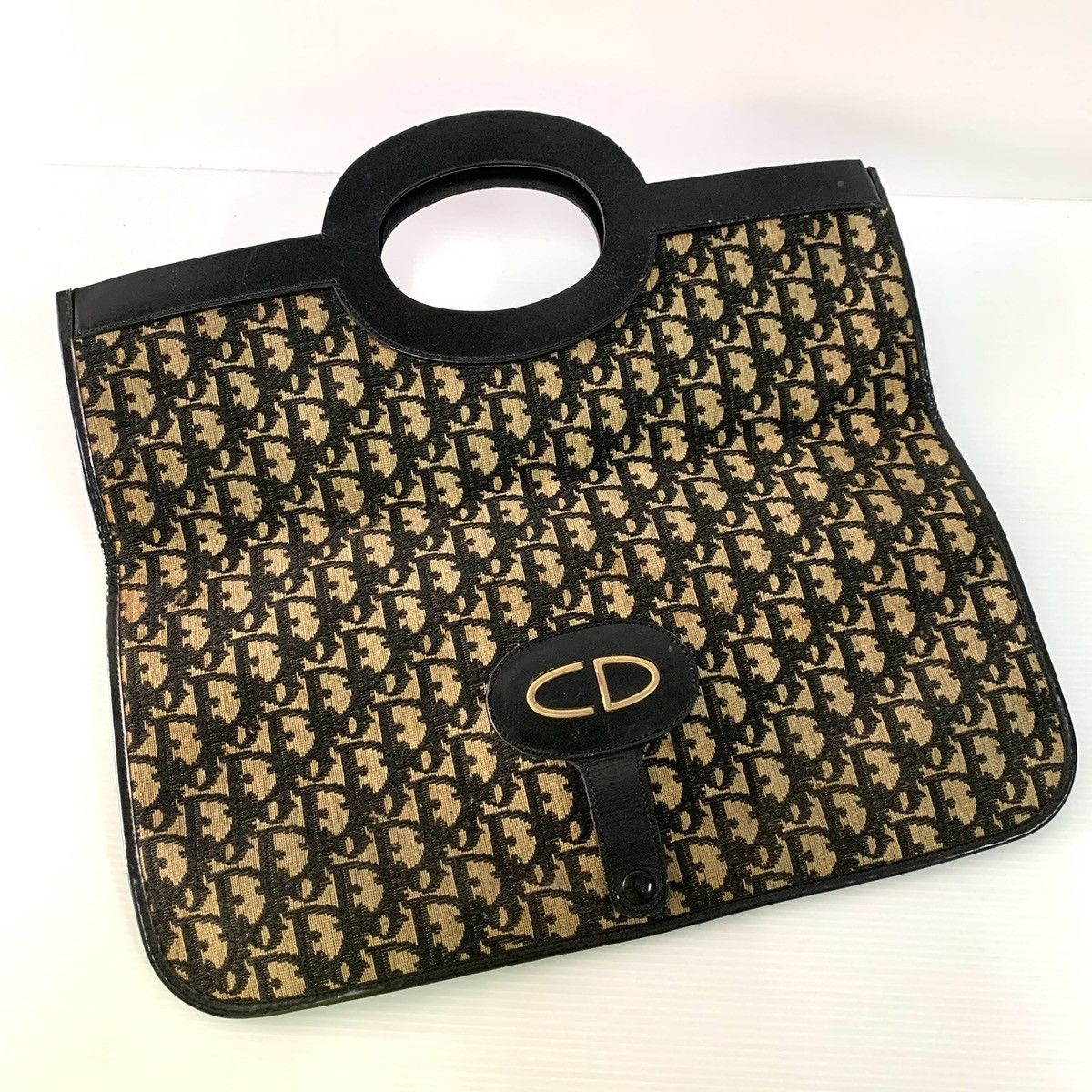 Christian Dior Monsieur Christian Dior Monogram Vintage Document Clutch Large Bag Size ONE SIZE - 1 Thumbnail