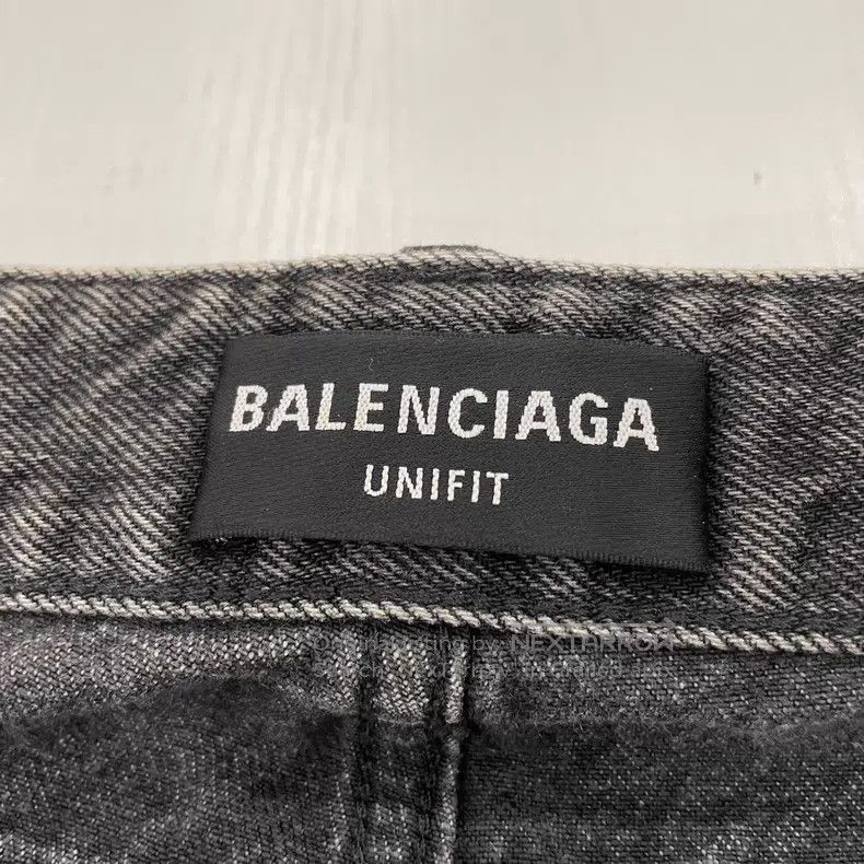 Balenciaga Balenciaga size S Black Water-Washed Distressed Belt Jacqu Size US 27 - 7 Thumbnail
