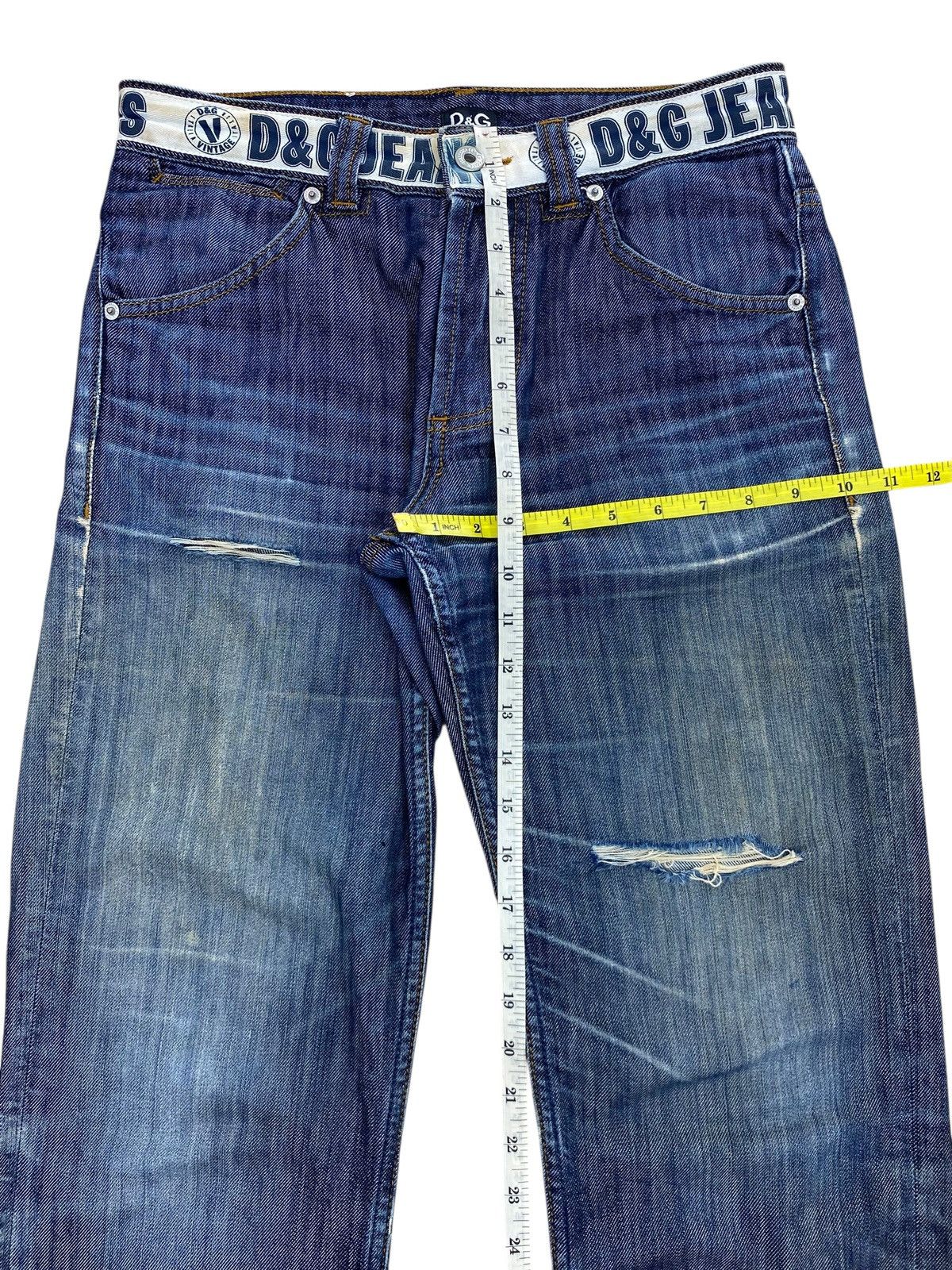 Dolce & Gabbana Vintage Dolce & Gabbana whiskers Ripped Jeans Size US 30 / EU 46 - 8 Thumbnail