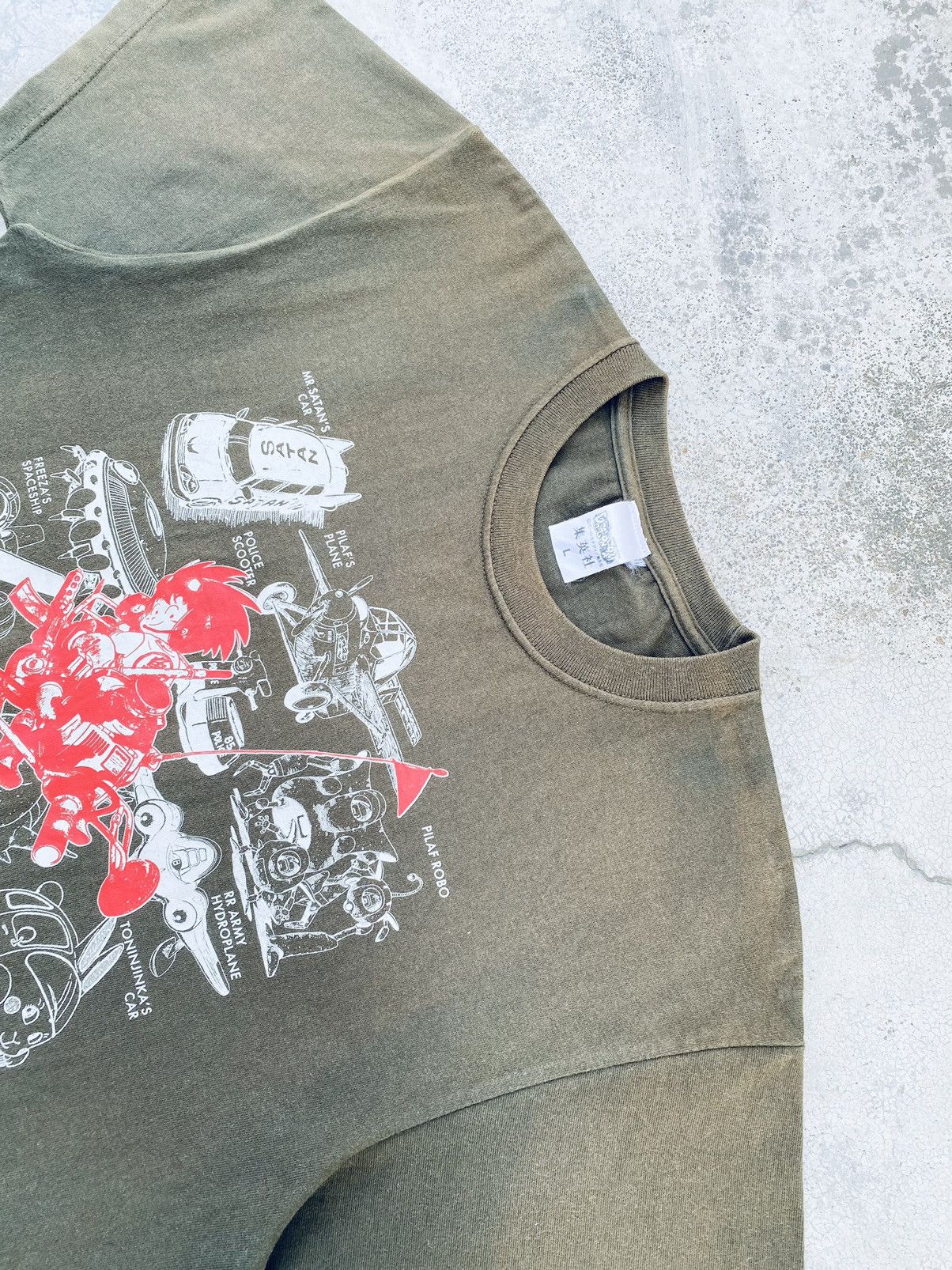 Japanese Brand vintage Anime Dragon Balls Machine Sun Faded Tees Size US L / EU 52-54 / 3 - 7 Thumbnail