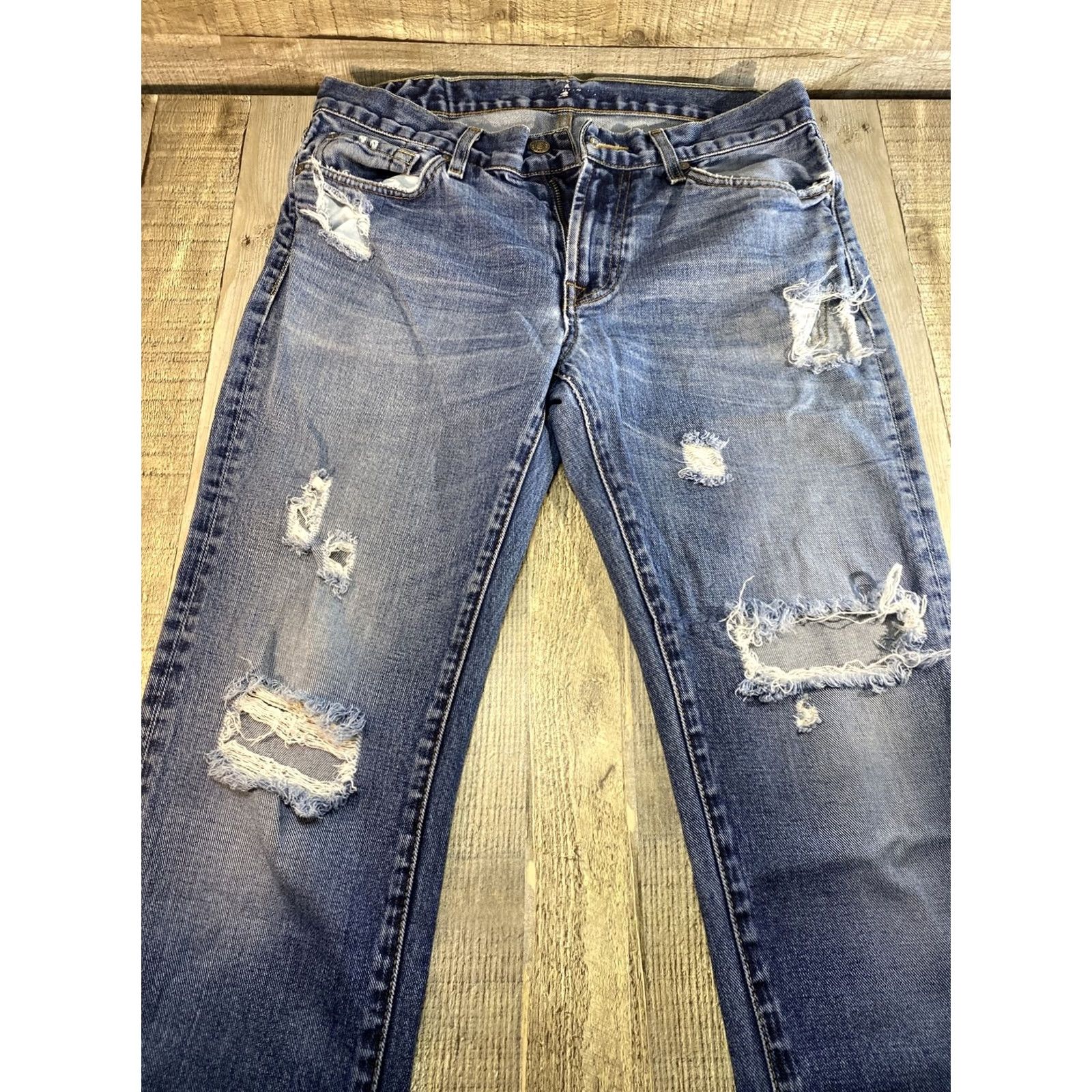 7 For All Mankind NWT 7 For All Mankind Jeans The Straight Active Sport 32x32 Blue Men Regular Tapered Straight Leg 8 In Inseam Size US 32 / EU 48 - 5 Thumbnail