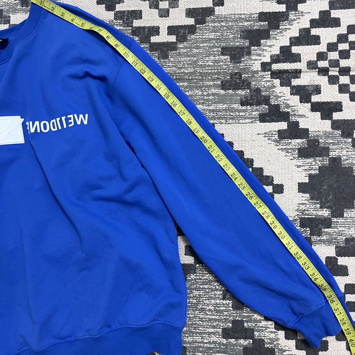 WE11DONE Authentic We11done Big Size Blue Sweatshirt Size US L / EU 52-54 / 3 - 10 Thumbnail