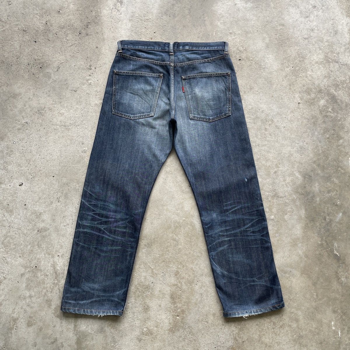Japanese Brand Vintage GogmaGog Jeans Japan Faded Denim Pants Distressed Size US 32 / EU 48 - 10 Thumbnail