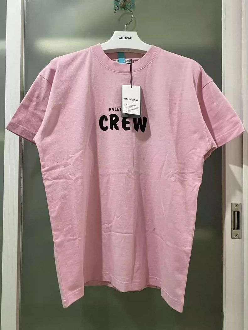 Balenciaga Balenciaga Crew lettering print short-sleeve Size US S / EU 44-46 / 1 - 1 Thumbnail