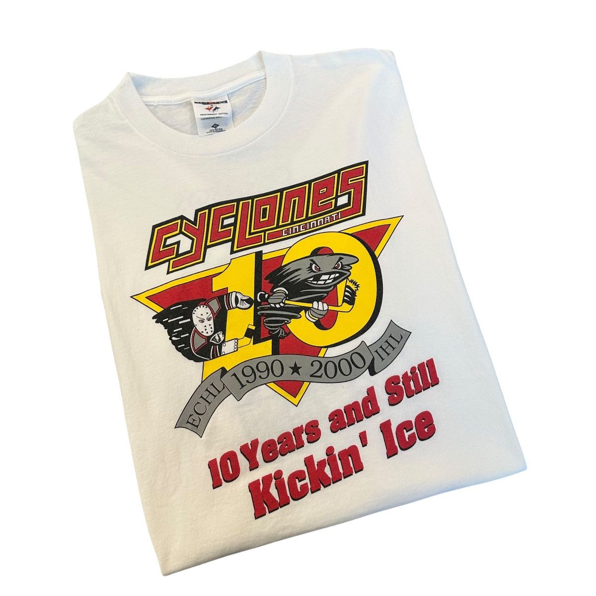 Jerzees Vintage Cincinnati Cyclones Hockey 2000 sports shirt size XL Size US XL / EU 56 / 4 - 1 Thumbnail