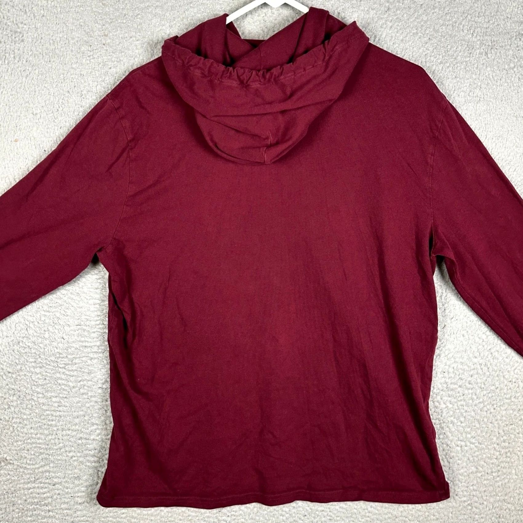Polo Ralph Lauren Polo Ralph Lauren Sweatshirt Hoodie Mens Large Burgundy Pullover Drawstring Pony Embroidered Logo Size US L / EU 52-54 / 3 - 3 Thumbnail