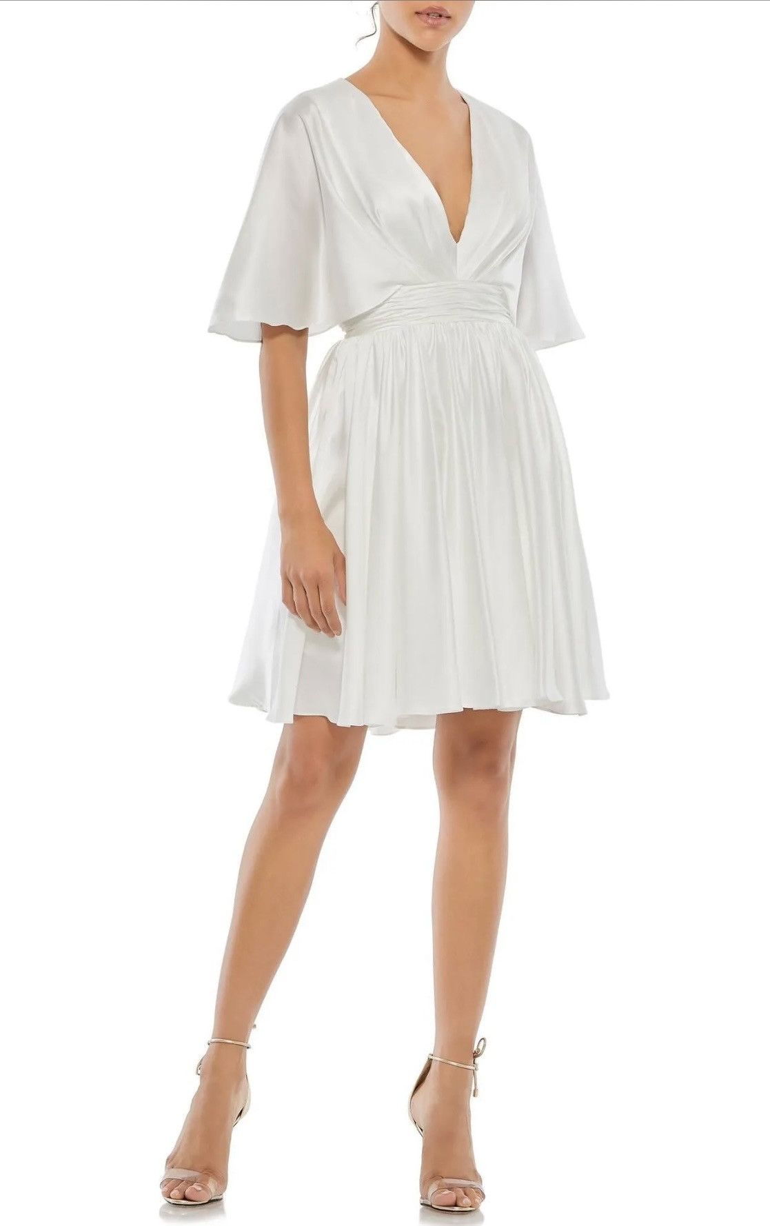 Mac Duggal Mac Duggal white mini dress Size XS / US 0-2 / IT 36-38 - 1 Thumbnail