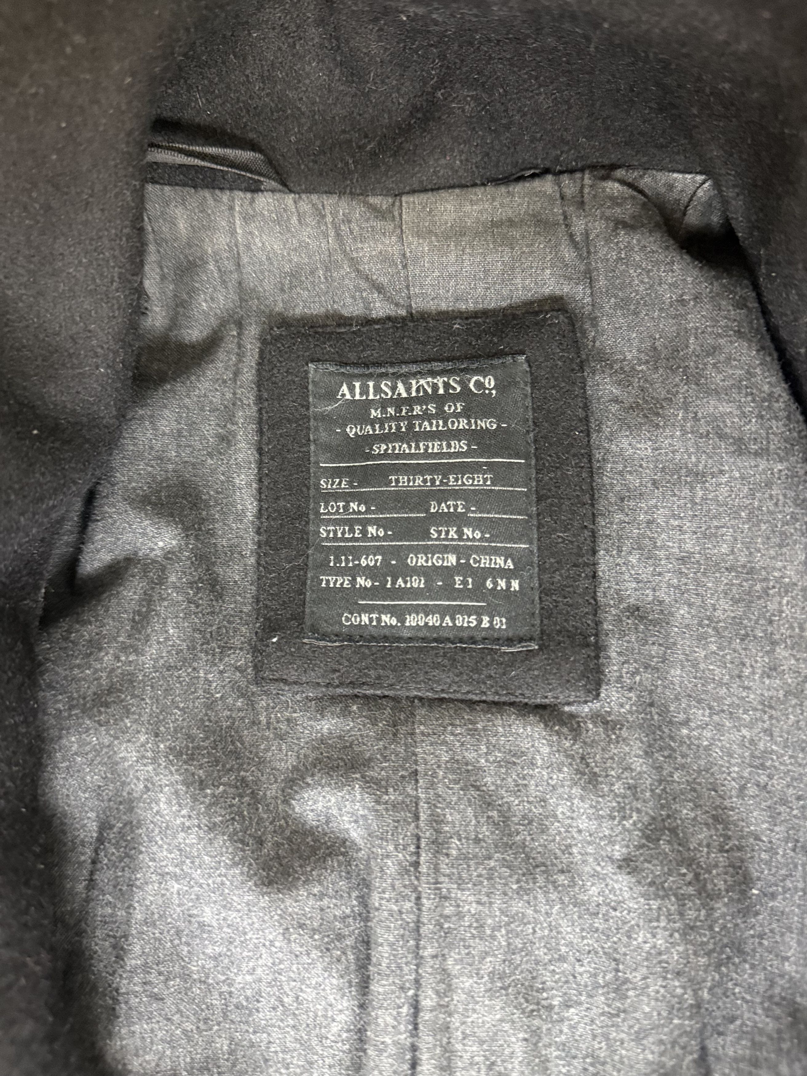 Allsaints Allsaints Avant Garde asymmetric wool coat Size US M / EU 48-50 / 2 - 9 Thumbnail
