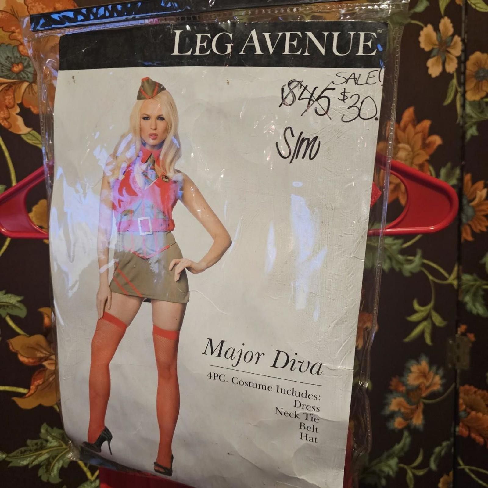 Designer Leg Avenue Red Army Green Major Diva Halloween Costume Size ONE SIZE - 3 Thumbnail