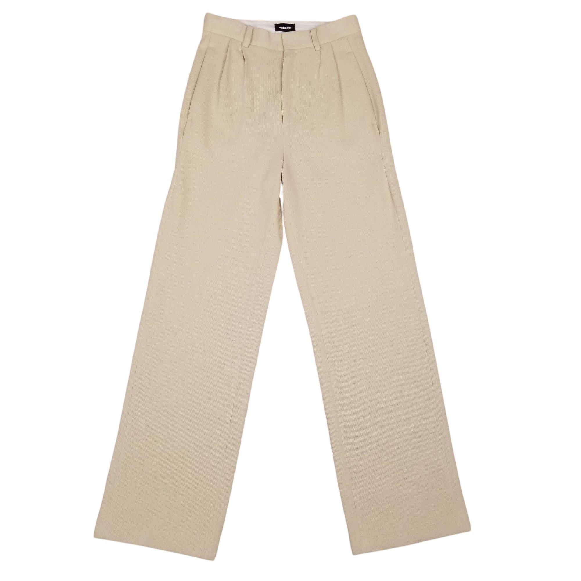 MONROW Bonded Thermal Pleated Pants Size 27" / US 4 / IT 40 - 1 Thumbnail