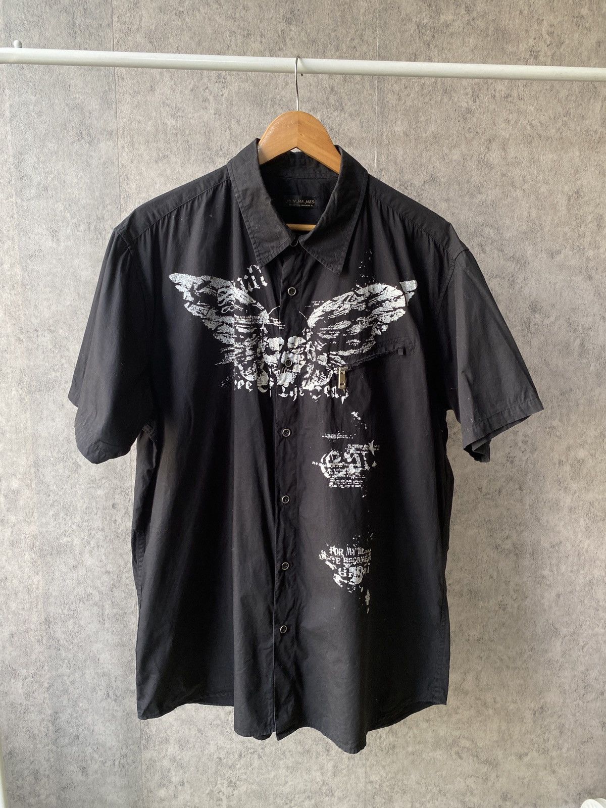 Japanese Brand × Le Grande Bleu (L.G.B.) × Seditionaries Mon Ma Mes Skull Design y2k Gothic Punk Shirt Size US XL / EU 56 / 4 - 1 Thumbnail