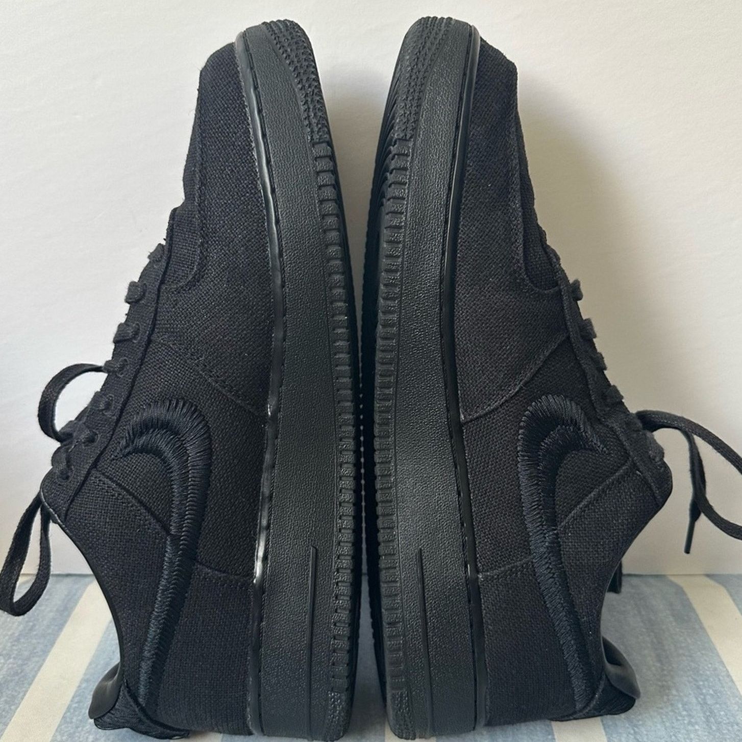 Nike × Stussy AF1 Low "Black" Sneakers M US 12.5 Limited Edition Collab Size US 12.5 / EU 45-46 - 4 Thumbnail
