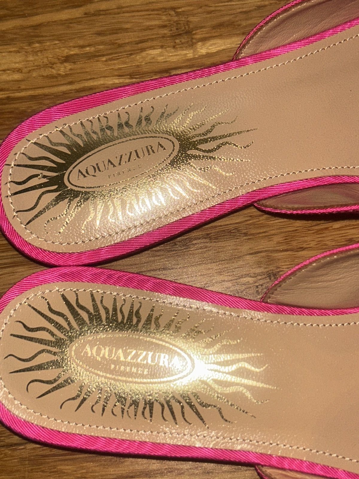 Aquazzura Aquazzura Sunflower Flat Moire Fabric Pink size 34 Size US 4 / IT 34 - 7 Thumbnail