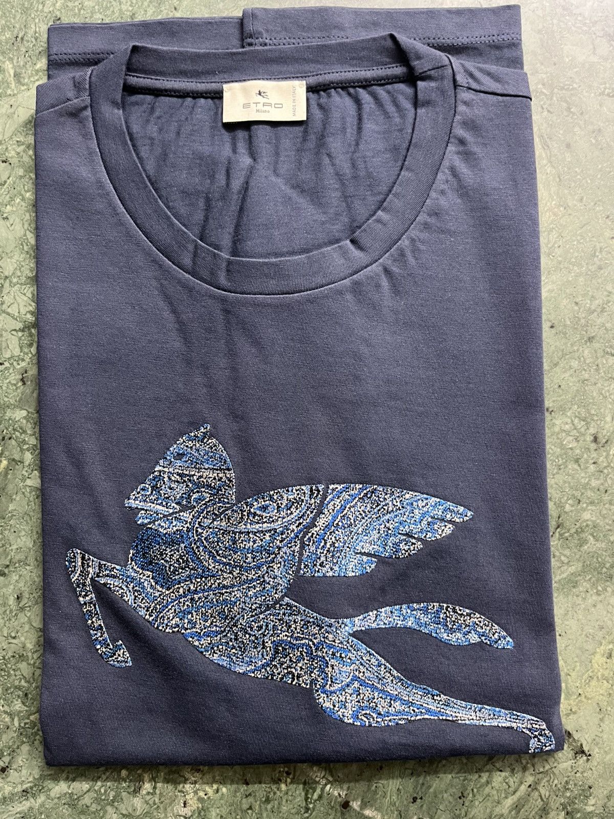 Etro Etro pegusus logo tshirt Size US S / EU 44-46 / 1 - 6 Thumbnail