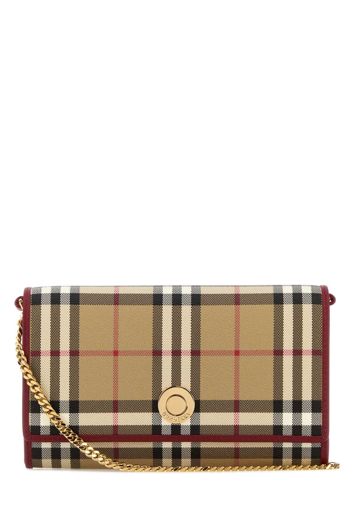 Burberry Printed Canvas Check Wallet Size ONE SIZE - 1 Preview
