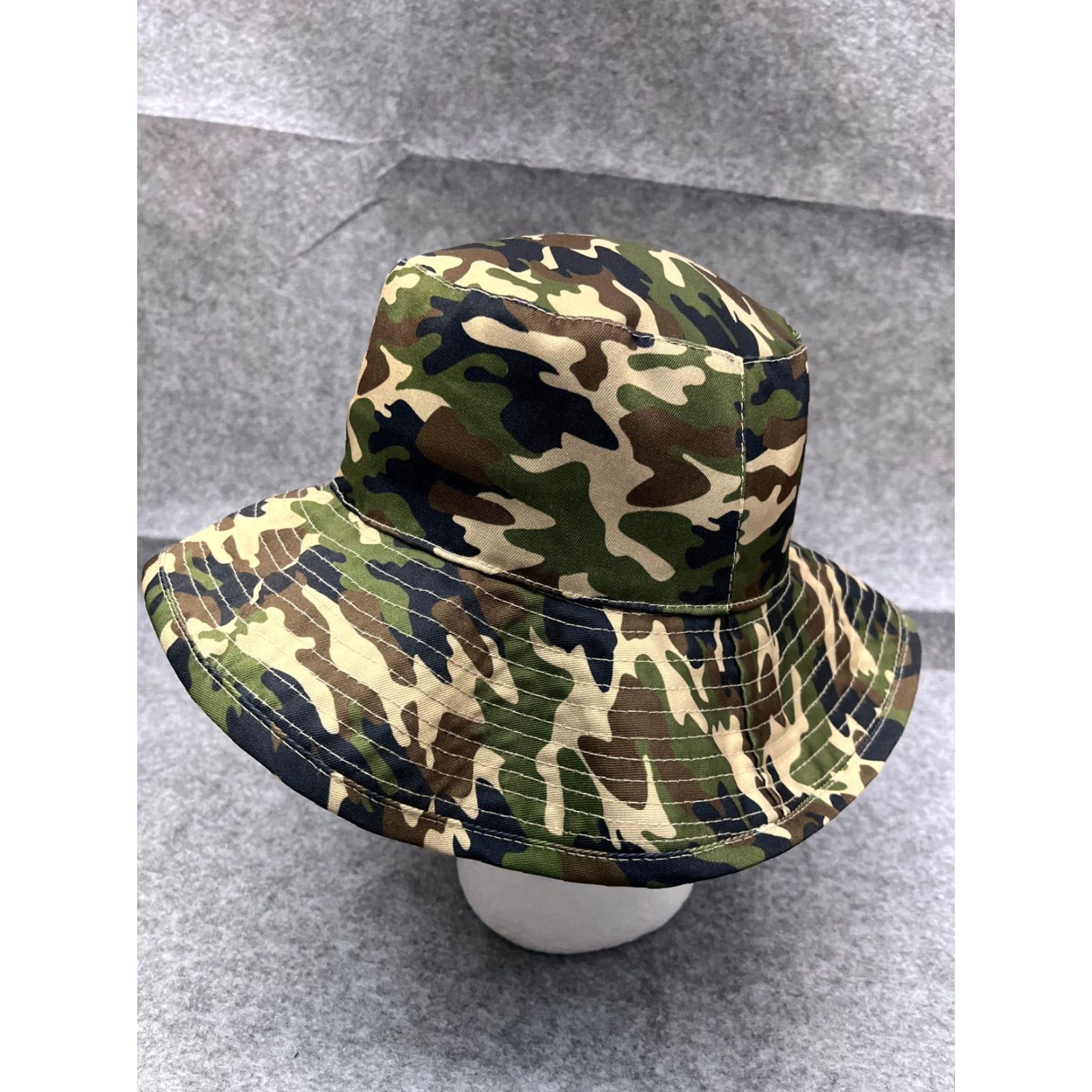 Walmart Walmart Bucket Hat Adult One Size Green Camo 100% Polyester Hike Camp Camouflage Hat Men One Size Green Summer Spring Fall Hiking Logo Camp Gear Mens Size ONE SIZE - 4 Thumbnail
