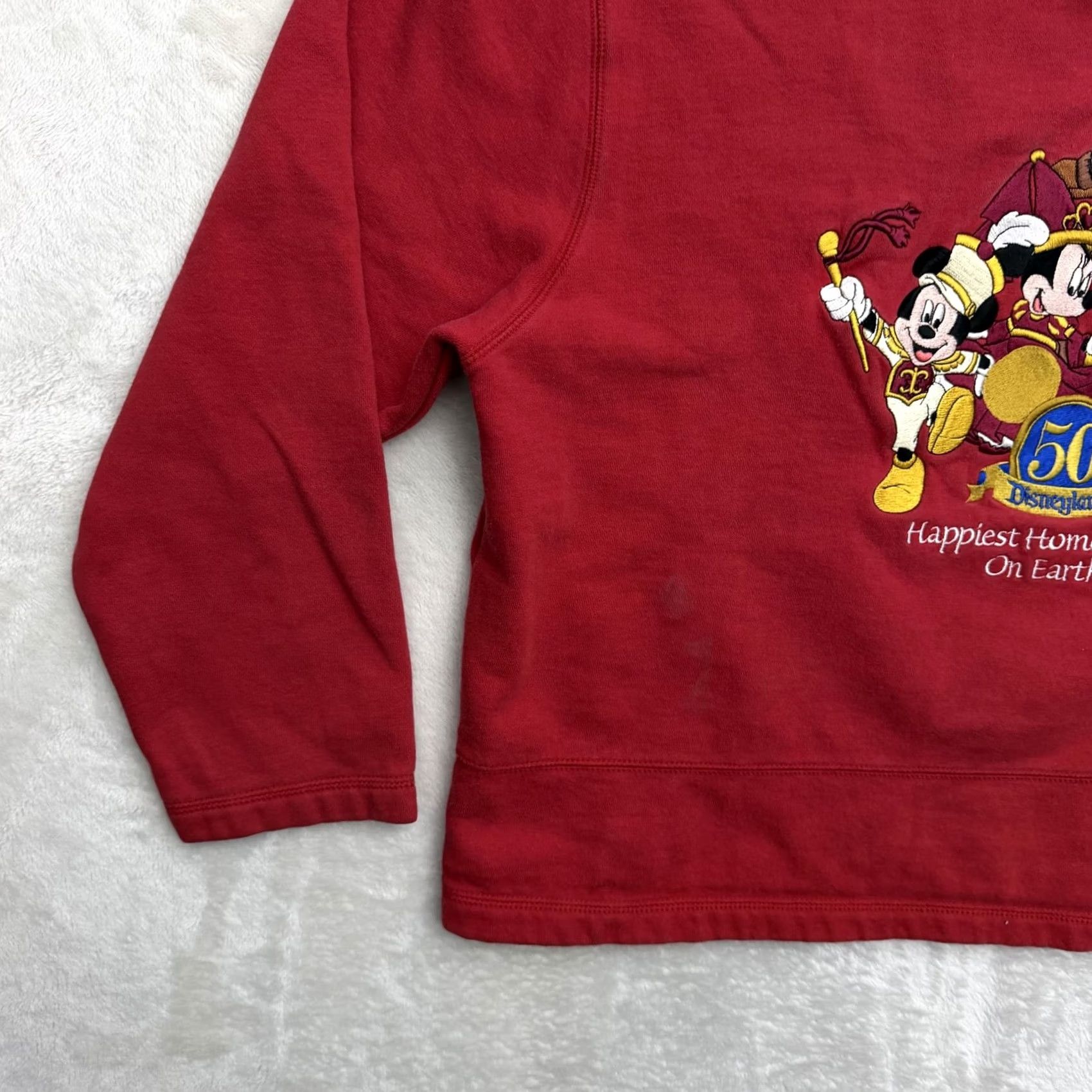 Vintage VINTAGE Disneyland Resort Sweatshirt Mens Large Red 50th Fleece Homecoming Size L / US 10 / IT 46 - 7 Thumbnail