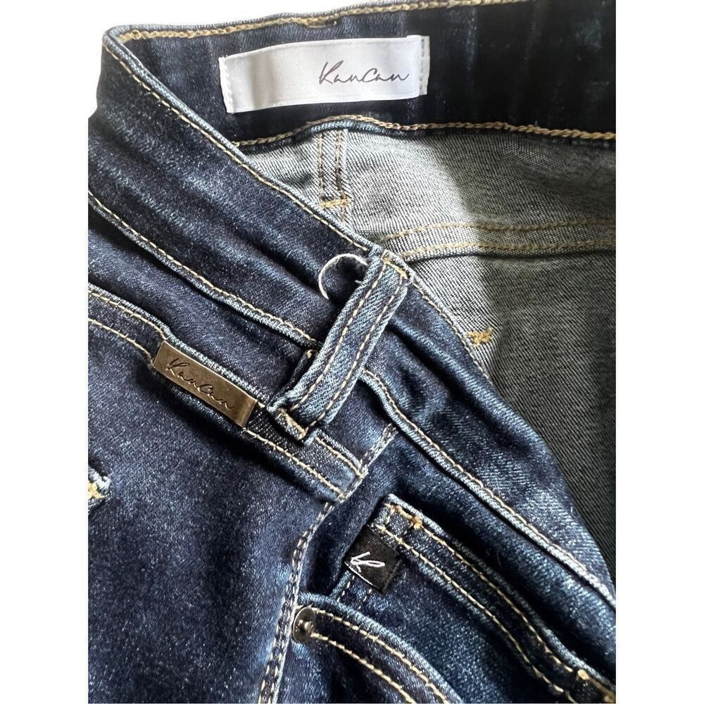 Vintage Kancan Women's Mid-Rise Flare Jean size 9/32 Size 30" / US 8 / IT 44 - 6 Thumbnail
