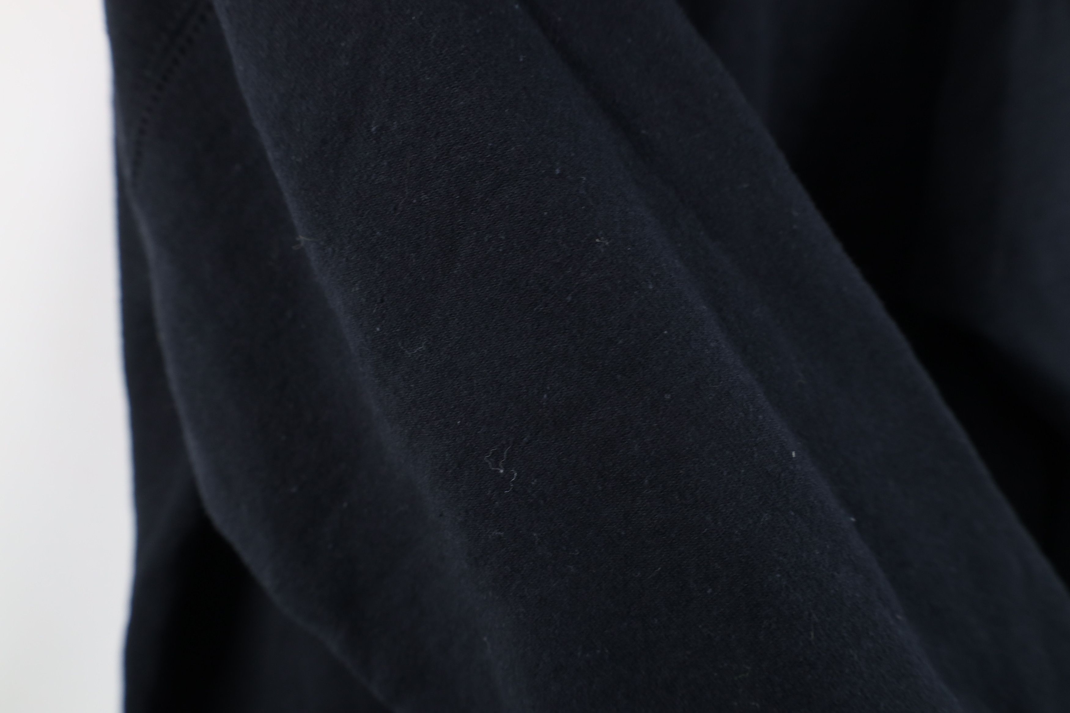 Vintage Vintage 90s Y2K Streetwear Blank Hoodie Sweatshirt Black Size US L / EU 52-54 / 3 - 8 Thumbnail