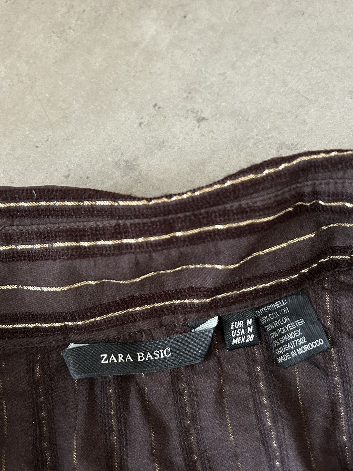 Zara Zara vintage brown blouse with belt , y2k, streetwear Size M / US 6-8 / IT 42-44 - 7 Thumbnail