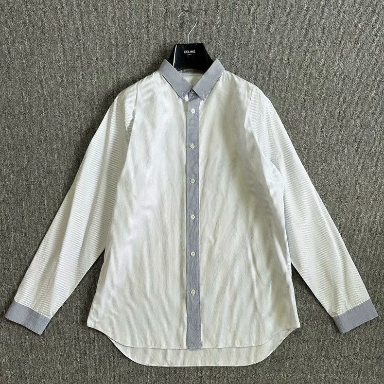 Dior Dior size 41 Neck stitching striped shirt jacket Size US XS / EU 42 / 0 - 1 Thumbnail