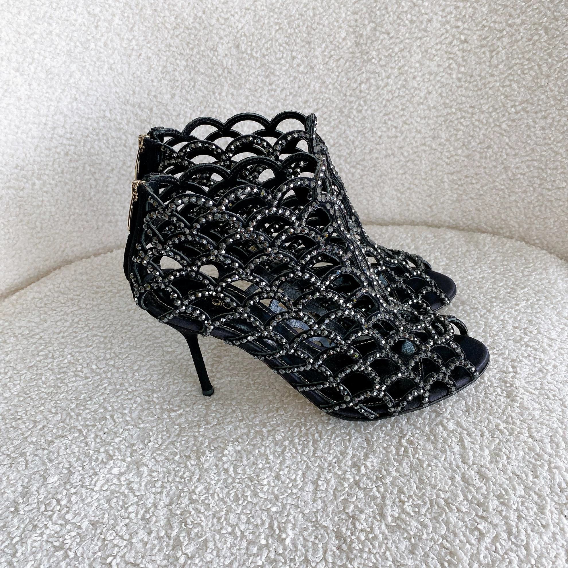 Sergio Rossi Sergio Rossi Women's Black High Heels 36.5 Size US 6 / IT 36 - 4 Thumbnail