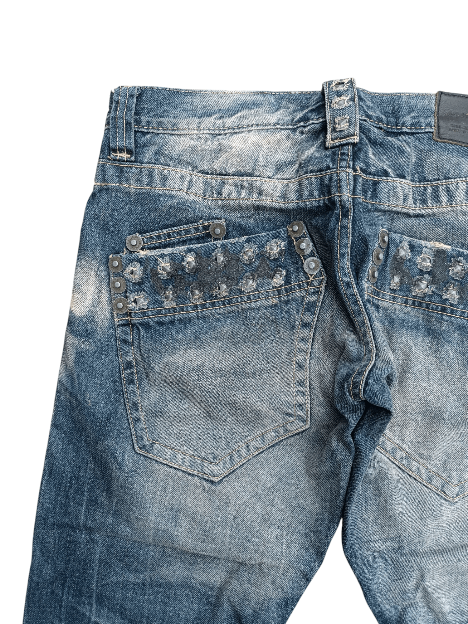 Japanese Brand × Seditionaries × Vintage FLARED💥ARMY OF NO WHISKERS STUD SEDITIONARIES DENIM Size US 32 / EU 48 - 12 Thumbnail