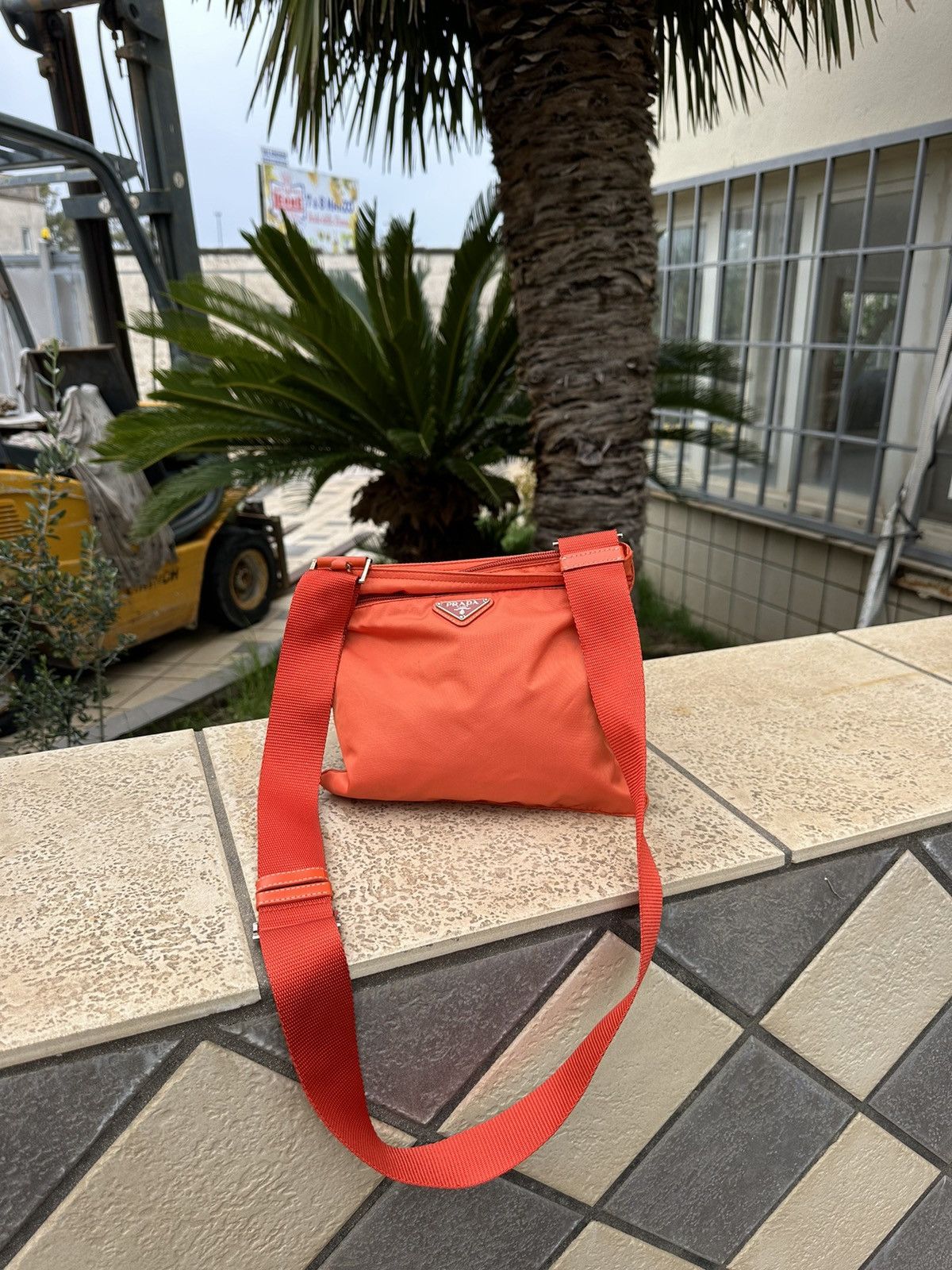 Prada Prada Nylon Bag Peach Size ONE SIZE - 1 Thumbnail
