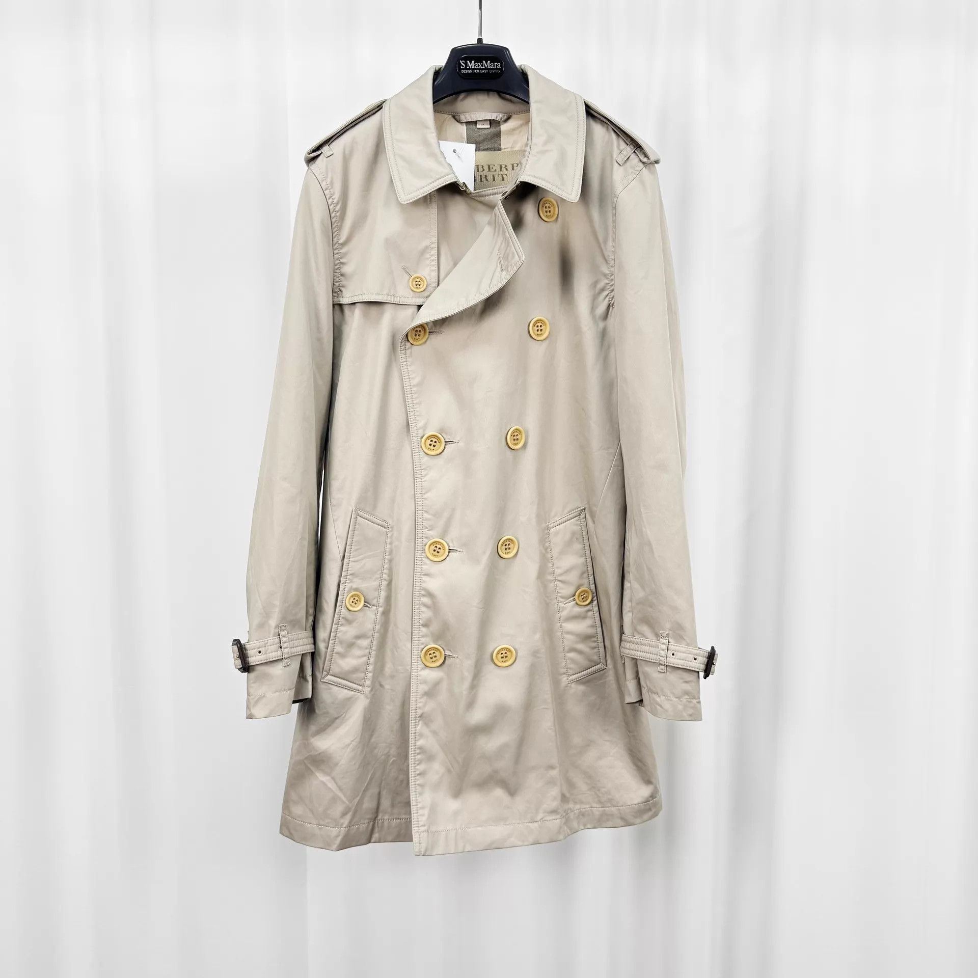 Burberry Burberry Double-Breasted Trench M 98N Beltless Size US M / EU 48-50 / 2 - 1 Thumbnail