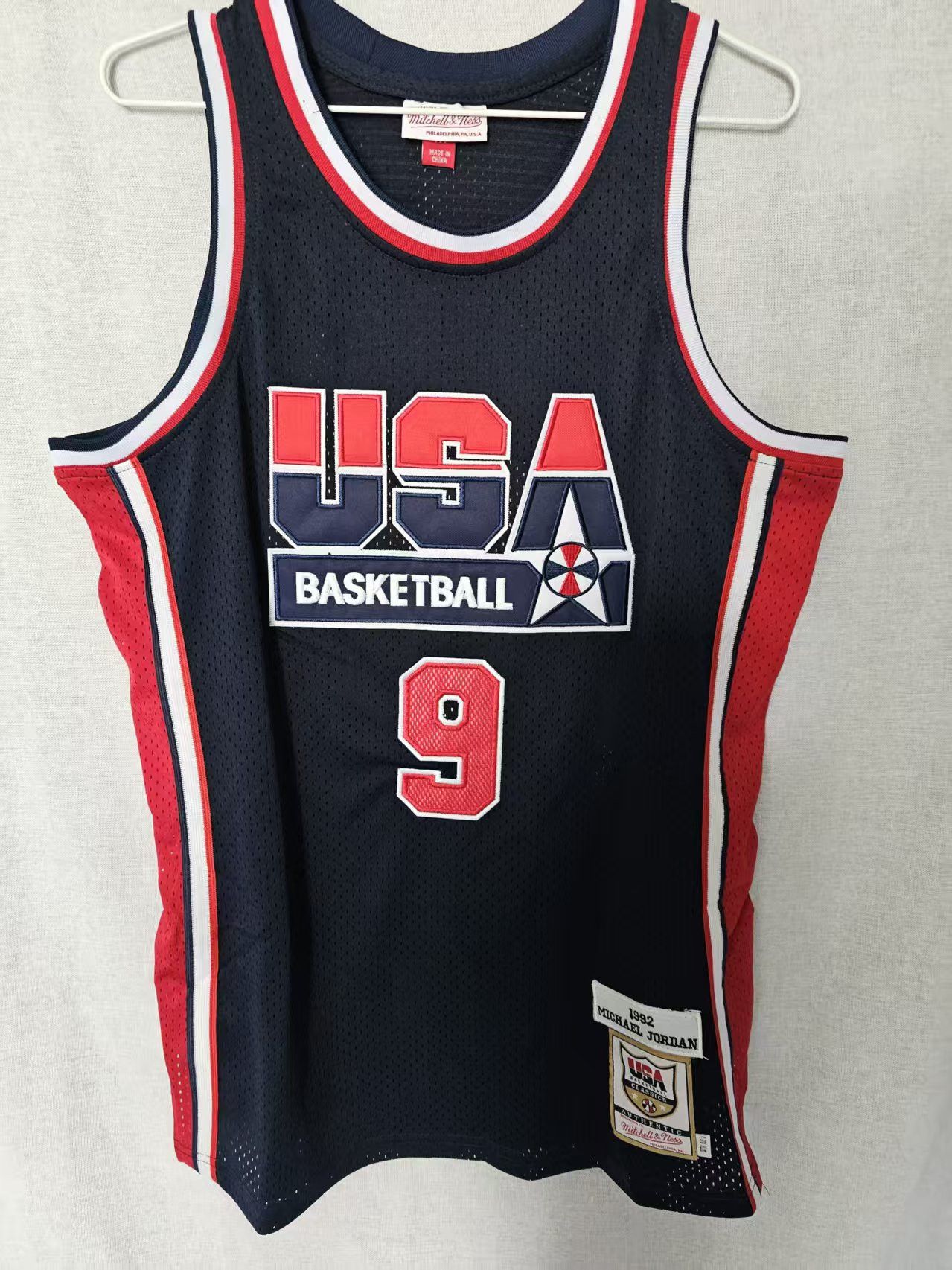 NBA USA #9 Michael Jordan Jersey Double Stitched Blue Size US M / EU 48-50 / 2 - 1 Thumbnail