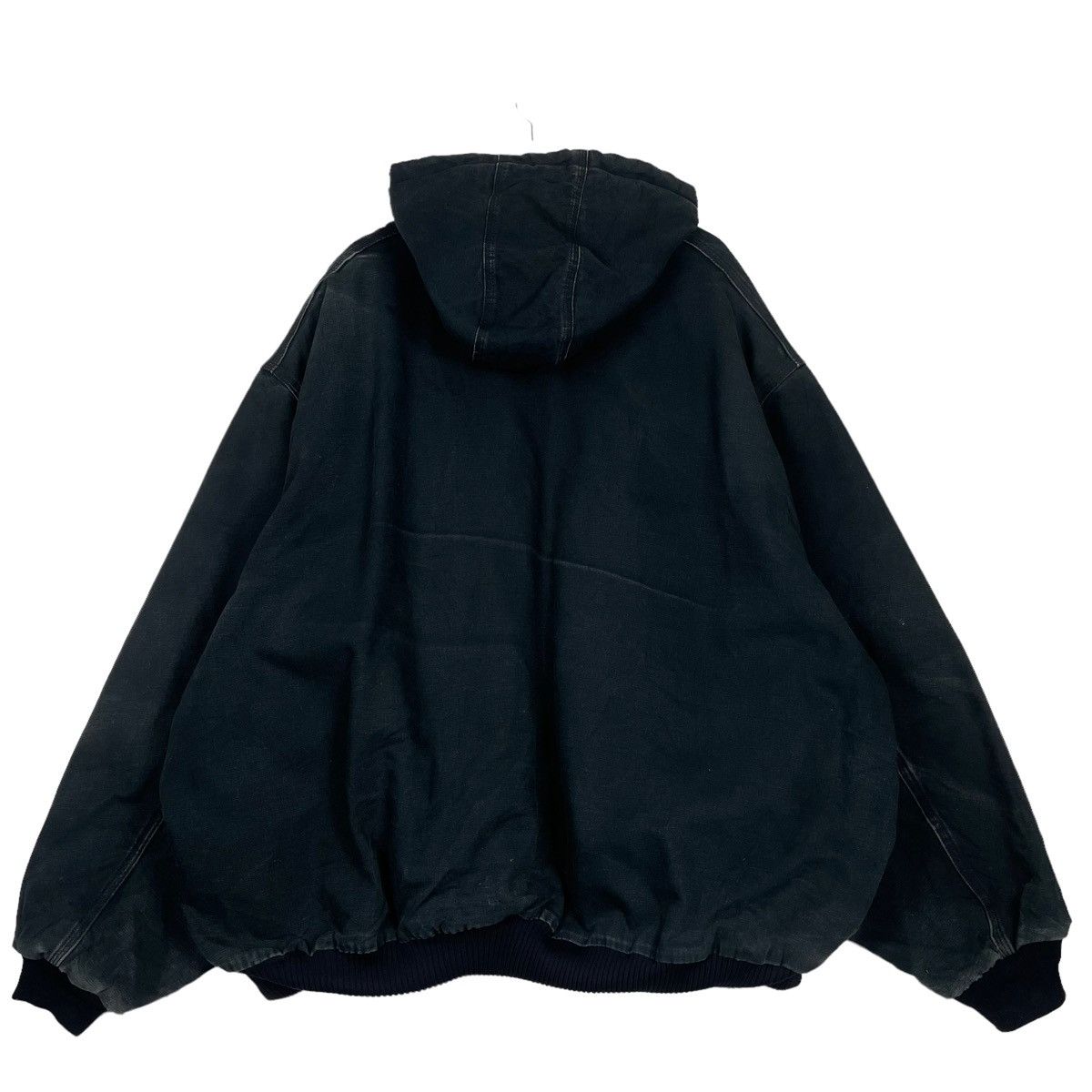 Carhartt × Vintage 💥90s CARHARTT J140 JACKET HOODIE SUNFADED BLACK Size US XXL / EU 58 / 5 - 7 Thumbnail