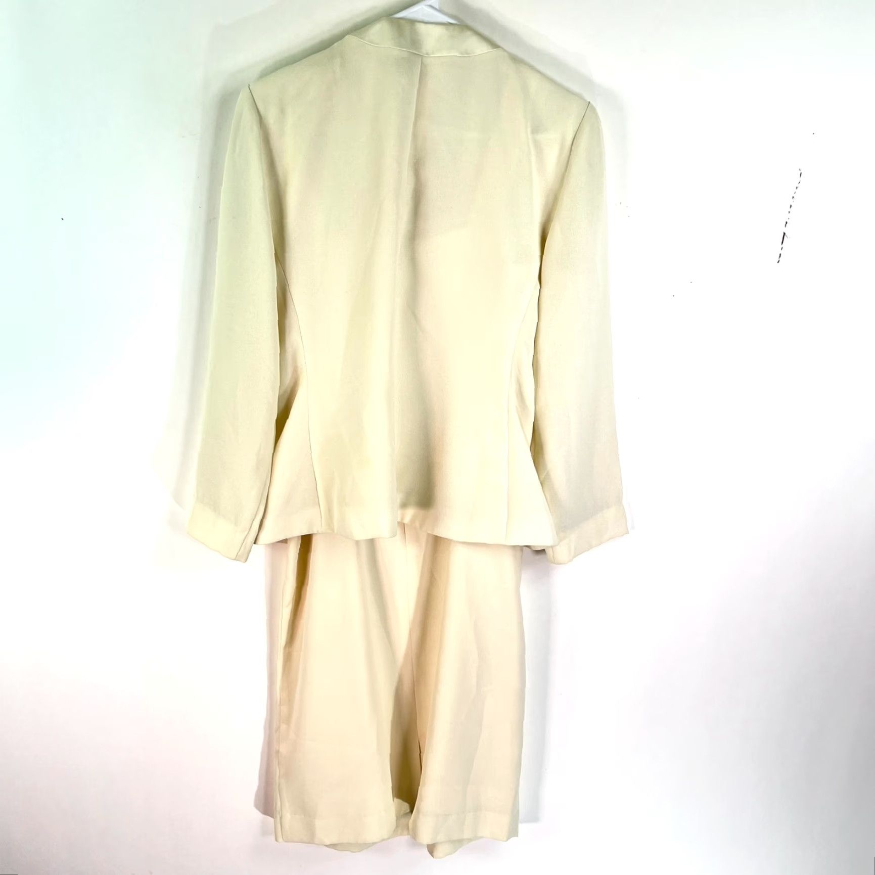 Vintage VINTAGE Nah Nah Ivory Slip Dress Suit with Rope & Pearls Size 8 Women Size M / US 6-8 / IT 42-44 - 5 Thumbnail