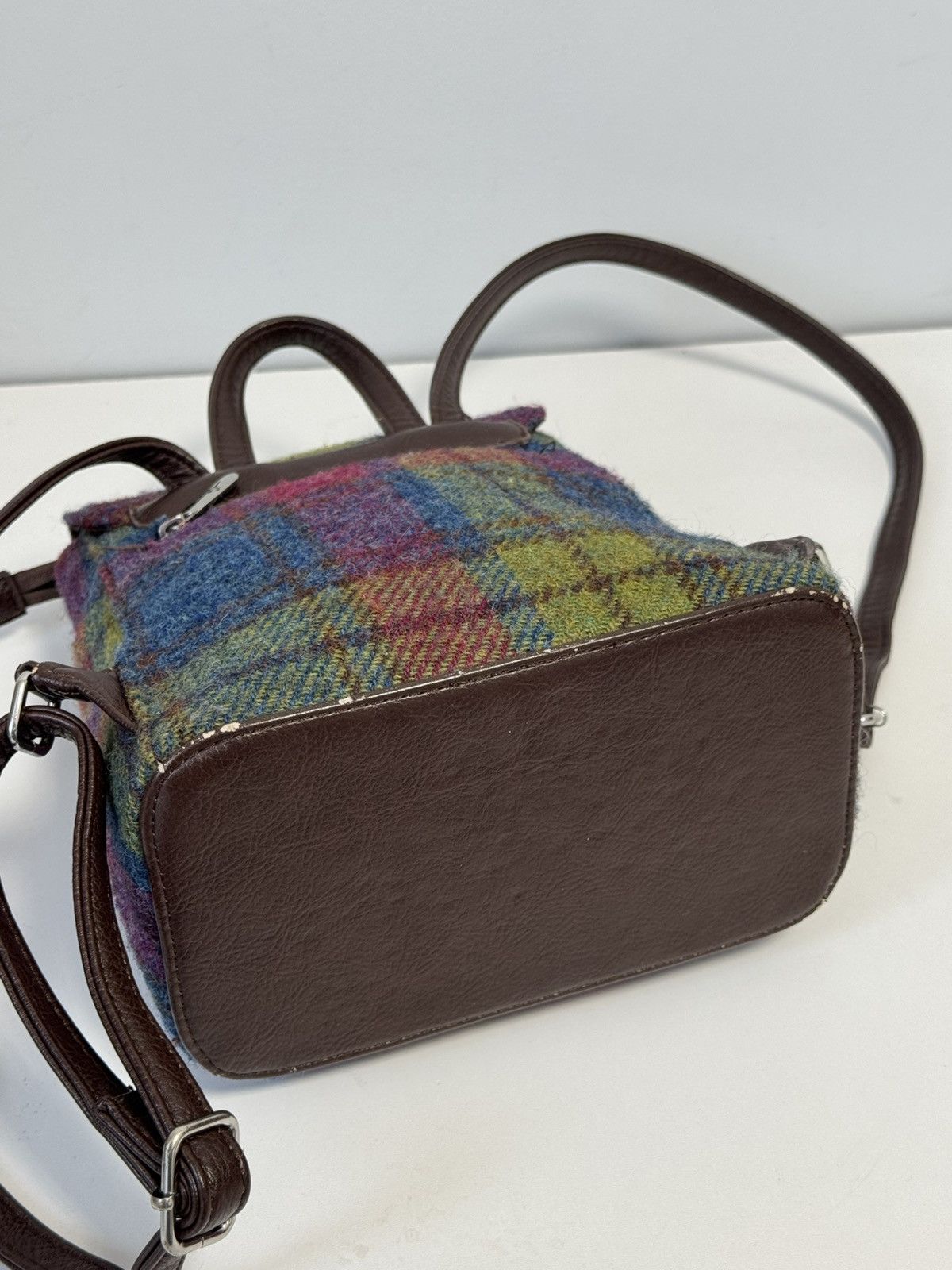 Harris Tweed AUTHENTIC HARRIS TWEED MINI BACKPACK TUMMEL GLEN APPIN Col Size ONE SIZE - 18 Thumbnail