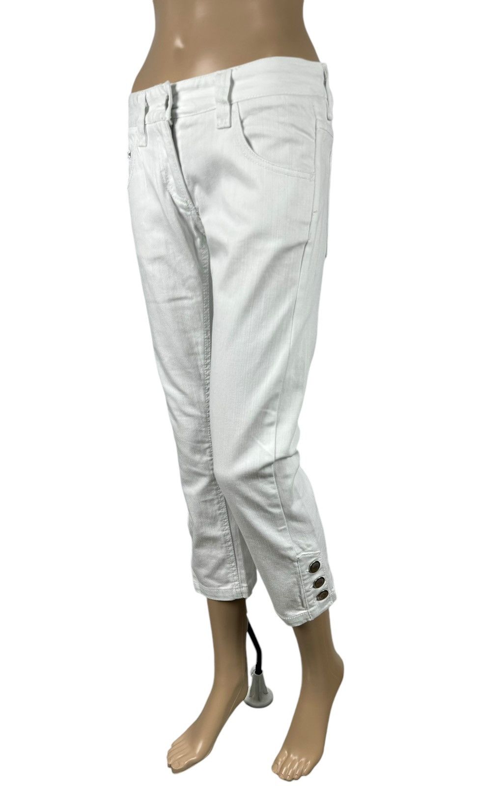 Dolce & Gabbana Dolce & Gabbana Jeans Crop Metal Logo Button Accent size 40 Size 27" / US 4 / IT 40 - 8 Thumbnail