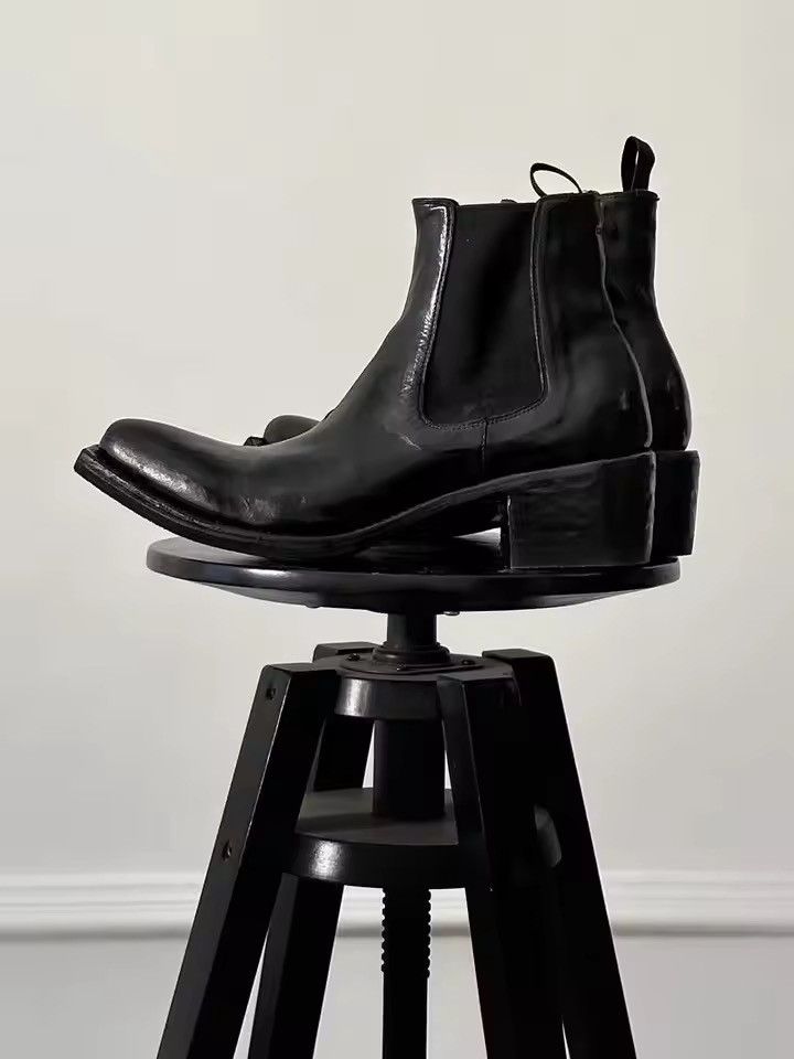 Japanese Brand Real Cow Genuine Leather Designer British Chelsea Boots Size US 11 / EU 44 - 8 Thumbnail