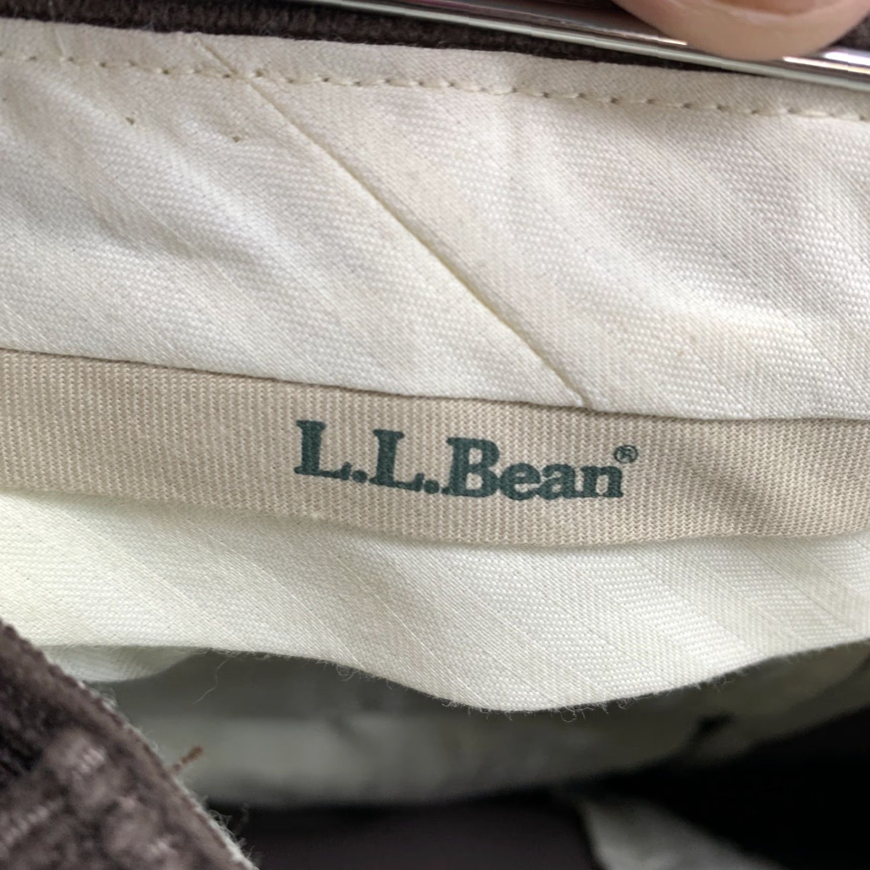 Vintage VINTAGE L.L.Bean Corduroy Pants Brown Mens 34x28 Straight Leg Chino Cotton 90s Fall/Winter Mens Size US 34 / EU 50 - 4 Thumbnail
